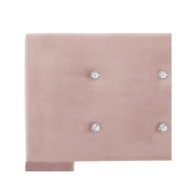 Lit avec matelas Rose Velours 160 x 200 cm 