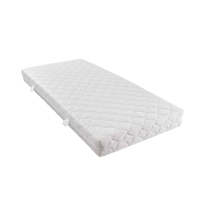 Lit avec matelas Rose Velours 160 x 200 cm 
