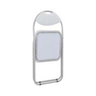 Chaises pliantes de salle à manger 4 pcs Blanc Similicuir