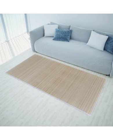 Tapis rectangulaires Bambou naturel 4 pcs 120x180 cm