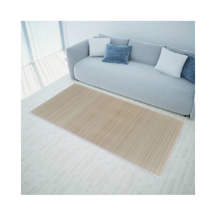 Tapis rectangulaires Bambou naturel 4 pcs 120x180 cm