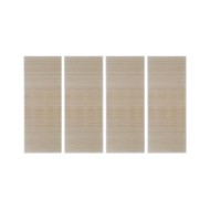 Tapis rectangulaires Bambou naturel 4 pcs 120x180 cm