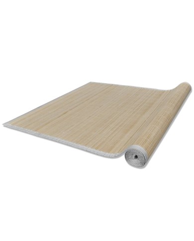Tapis rectangulaires Bambou naturel 4 pcs 120x180 cm