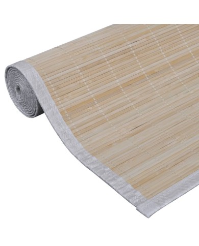 Tapis rectangulaires Bambou naturel 4 pcs 120x180 cm