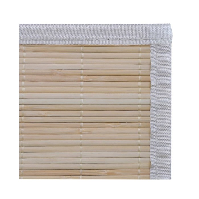 Tapis rectangulaires Bambou naturel 4 pcs 120x180 cm