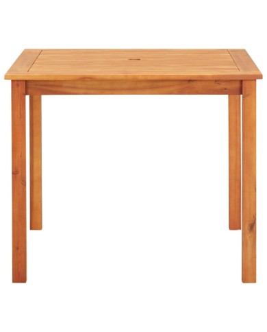 Mobilier à dîner d'extérieur 3 pcs et coussins Acacia solide