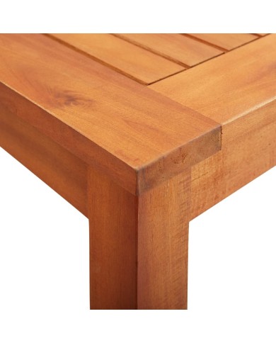 Mobilier à dîner d'extérieur 3 pcs et coussins Acacia solide