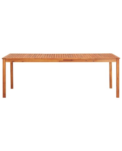 Mobilier à dîner d'extérieur 7 pcs et coussins Acacia solide