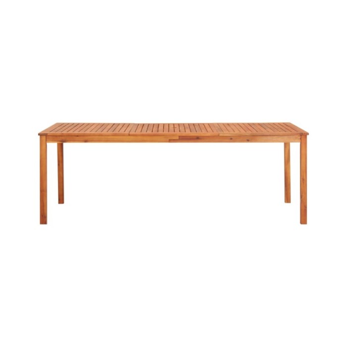 Mobilier à dîner d'extérieur 7 pcs et coussins Acacia solide