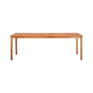 Mobilier à dîner d'extérieur 7 pcs et coussins Acacia solide