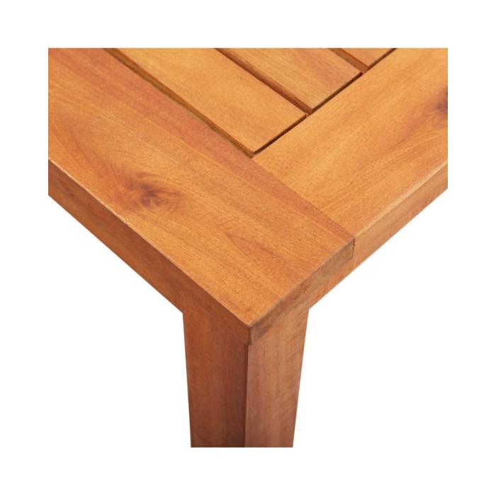 Mobilier à dîner d'extérieur 7 pcs et coussins Acacia solide