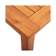 Mobilier à dîner d'extérieur 7 pcs et coussins Acacia solide