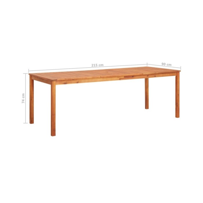Mobilier à dîner d'extérieur 7 pcs et coussins Acacia solide