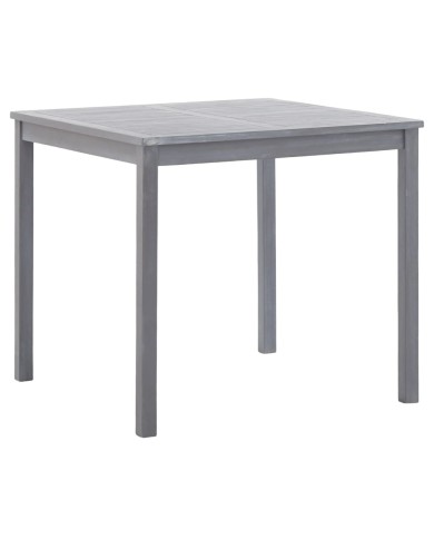 Mobilier à dîner de jardin 5 pcs Bois d'acacia massif Gris