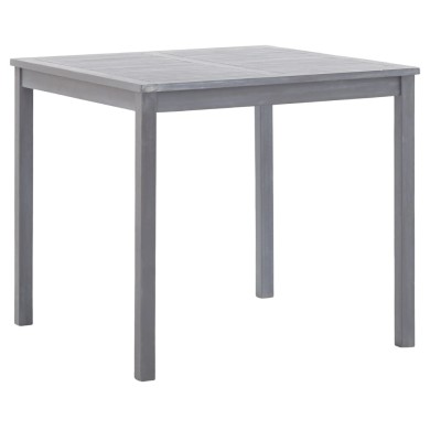 Mobilier à dîner de jardin 5 pcs Bois d'acacia massif Gris