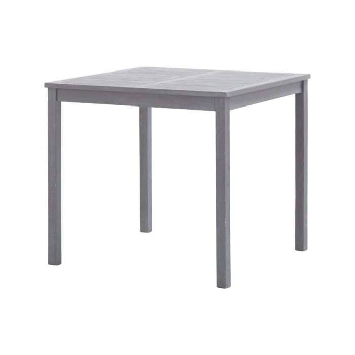 Mobilier à dîner de jardin 5 pcs Bois d'acacia massif Gris