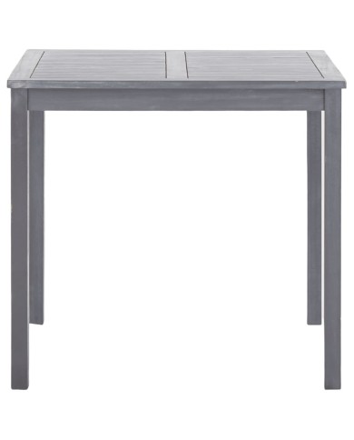 Mobilier à dîner de jardin 5 pcs Bois d'acacia massif Gris