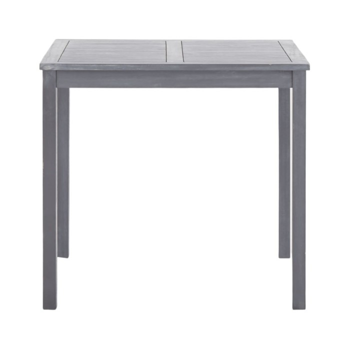 Mobilier à dîner de jardin 5 pcs Bois d'acacia massif Gris