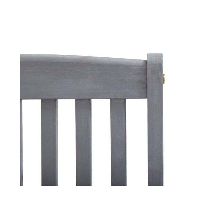 Mobilier à dîner de jardin 5 pcs Bois d'acacia massif Gris