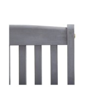 Mobilier à dîner de jardin 5 pcs Bois d'acacia massif Gris