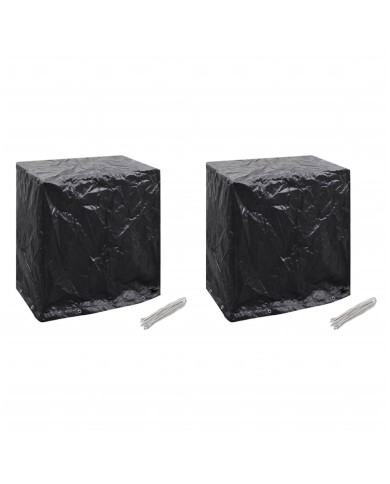 Housses de salon de jardin 2pcs Table de ping-pong 8 œillets