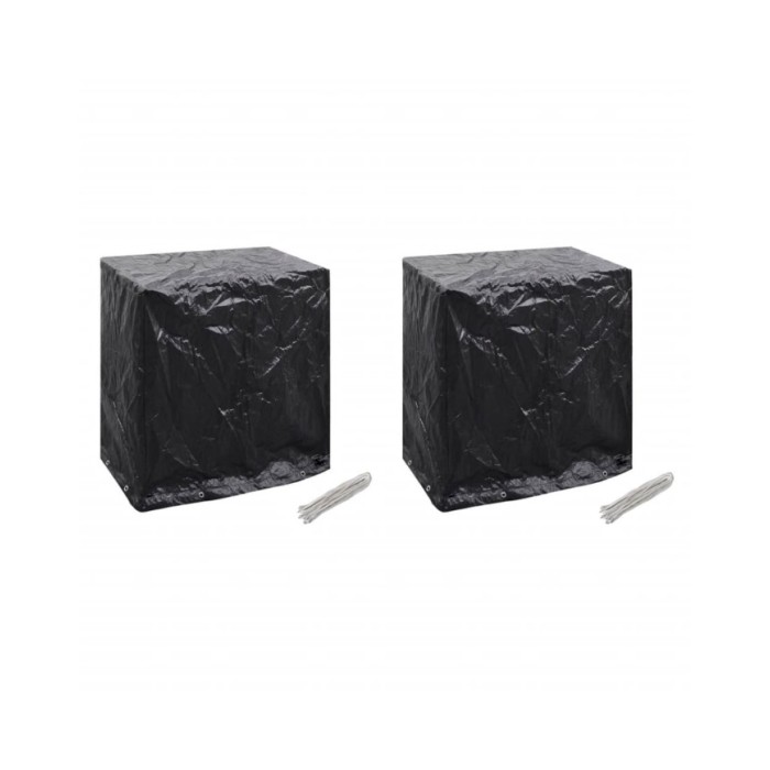 Housses de salon de jardin 2pcs Table de ping-pong 8 œillets
