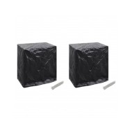 Housses de salon de jardin 2pcs Table de ping-pong 8 œillets