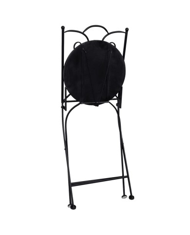 Meuble de bistro mosaïque 3 pcs Carreaux Terre cuite et blanc 