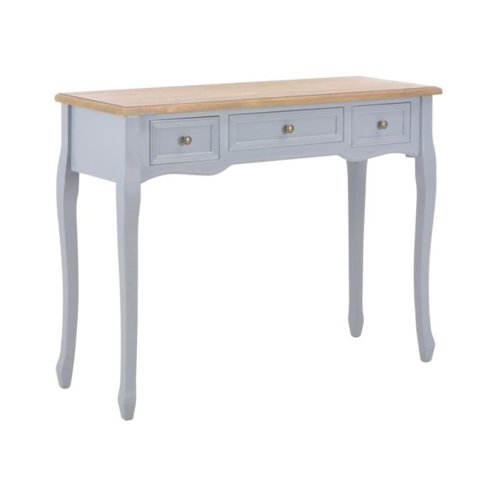 280045  Dressing Console Table with 3 Drawers Grey