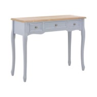 280045  Dressing Console Table with 3 Drawers Grey