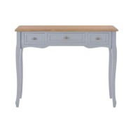280045  Dressing Console Table with 3 Drawers Grey