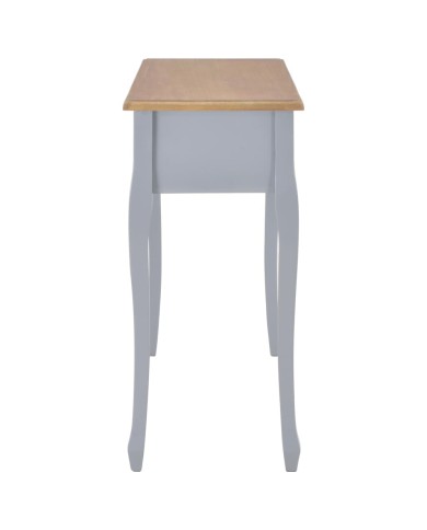 280045  Dressing Console Table with 3 Drawers Grey