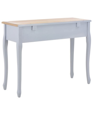 280045  Dressing Console Table with 3 Drawers Grey
