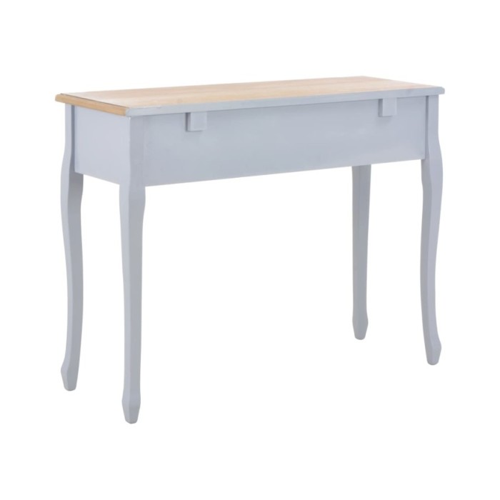 280045  Dressing Console Table with 3 Drawers Grey
