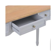 280045  Dressing Console Table with 3 Drawers Grey