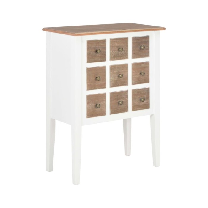 Buffet Blanc 54 x 30 x 80 cm Bois massif