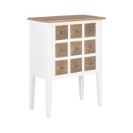 Buffet Blanc 54 x 30 x 80 cm Bois massif