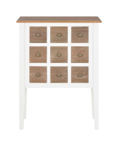 Buffet Blanc 54 x 30 x 80 cm Bois massif