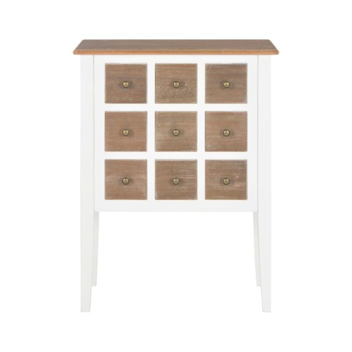 Buffet Blanc 54 x 30 x 80 cm Bois massif