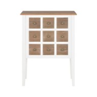 Buffet Blanc 54 x 30 x 80 cm Bois massif