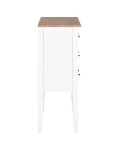 Buffet Blanc 54 x 30 x 80 cm Bois massif