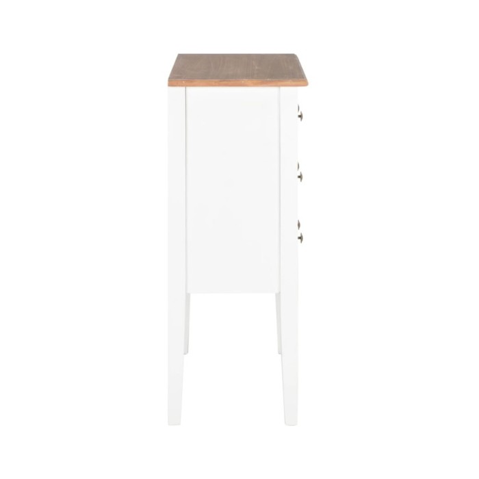 Buffet Blanc 54 x 30 x 80 cm Bois massif