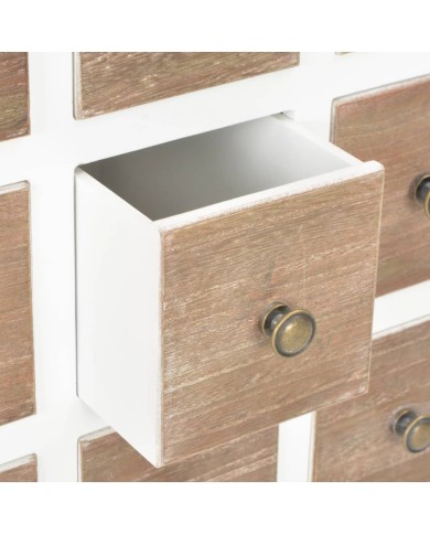 Buffet Blanc 54 x 30 x 80 cm Bois massif