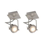 Projecteurs 2 pcs Argenté GU10
