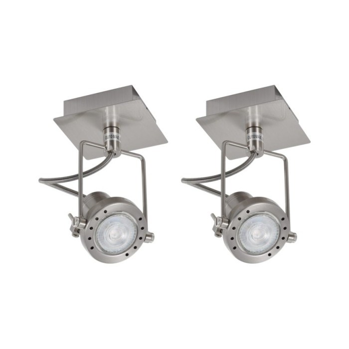 Projecteurs 2 pcs Argenté GU10