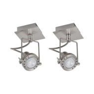 Projecteurs 2 pcs Argenté GU10