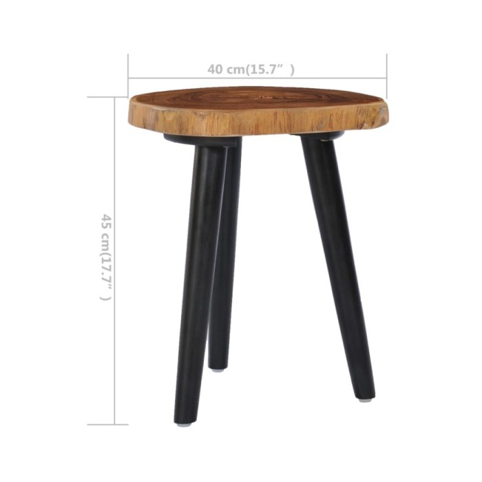 Table basse 40x45 cm Teck solide