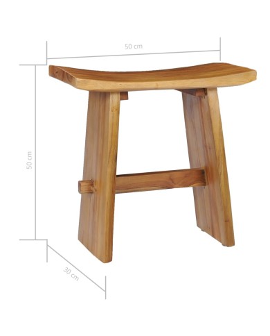 Tabouret Bois de teck massif