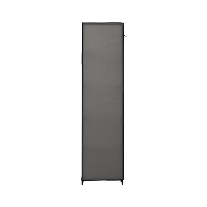 Garde-robes pliables 2 pcs Gris 110x45x175 cm Tissu