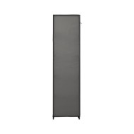 Garde-robes pliables 2 pcs Gris 110x45x175 cm Tissu